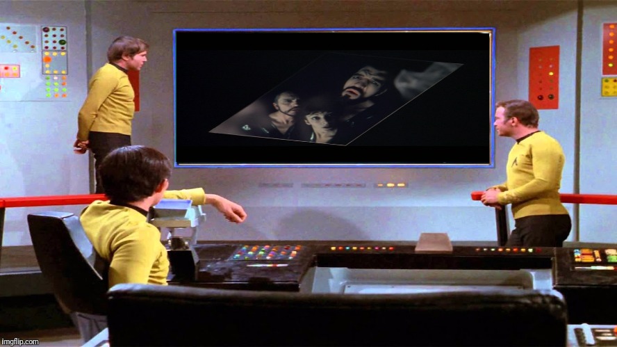 The Enterprise Finds ZOD | image tagged in star trek,captain kirk,kirk,general zod,zod,superman | made w/ Imgflip meme maker