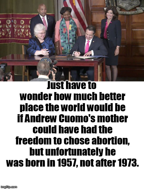 Blame it on a simple twist of fate..... | Just have to wonder how much better place the world would be if Andrew Cuomo's mother could have had the freedom to chose abortion, but unfortunately he was born in 1957, not after 1973. | image tagged in blank white template,new york abortion | made w/ Imgflip meme maker