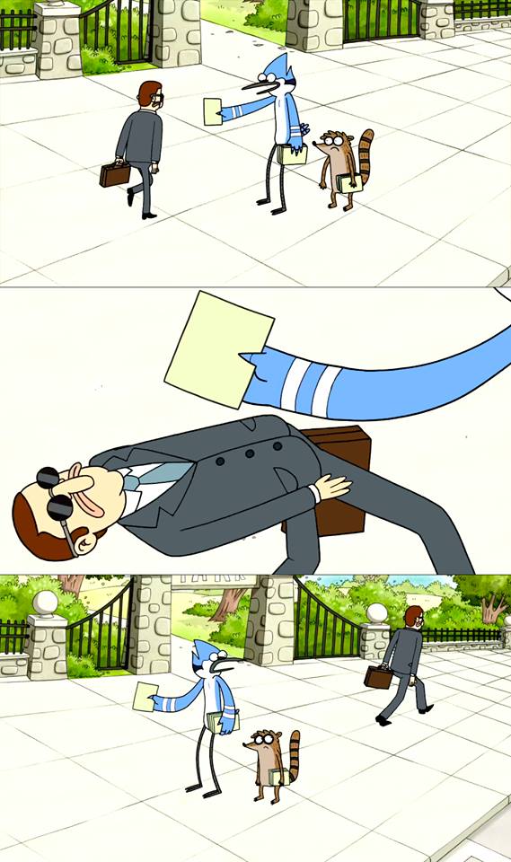 Mordecai flyer meme Blank Meme Template