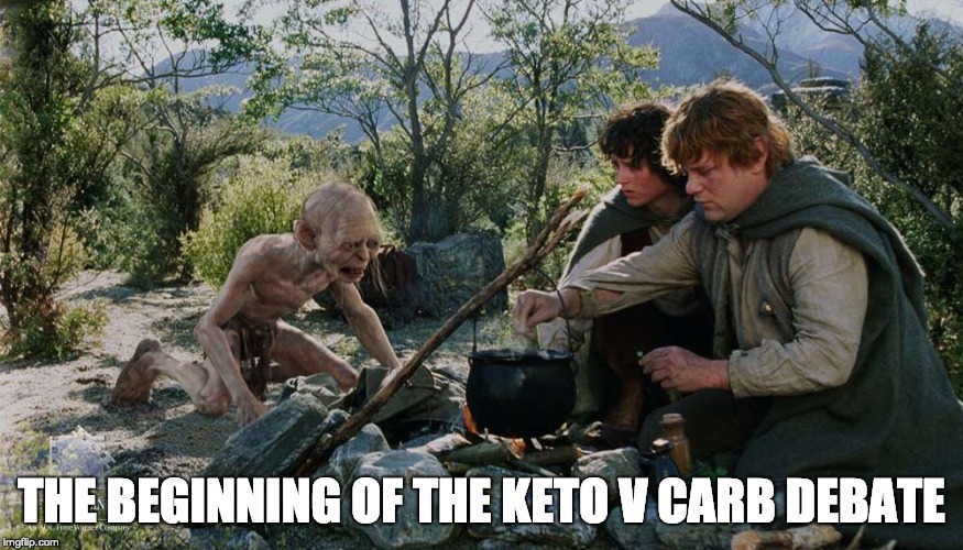 THE BEGINNING OF THE KETO V CARB DEBATE | made w/ Imgflip meme maker