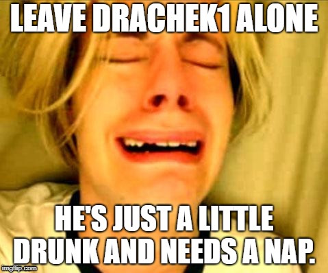 Leave Britney Alone | LEAVE DRACHEK1 ALONE; HE'S JUST A LITTLE DRUNK AND NEEDS A NAP. | image tagged in leave britney alone | made w/ Imgflip meme maker