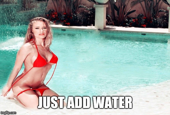 Nicole  | JUST ADD WATER | image tagged in hot girl,bikini | made w/ Imgflip meme maker