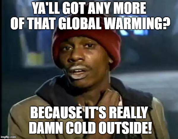Y'all Got Any More Of That Meme | YA'LL GOT ANY MORE OF THAT GLOBAL WARMING? BECAUSE IT'S REALLY DAMN COLD OUTSIDE! | image tagged in memes,y'all got any more of that | made w/ Imgflip meme maker