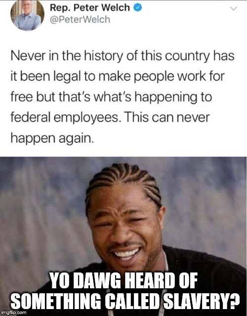 YO DAWG HEARD OF SOMETHING CALLED SLAVERY? | image tagged in memes,yo dawg heard you,slavery is morally justifiable and a great thing | made w/ Imgflip meme maker