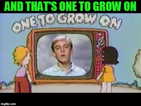 One to grow on | AND THAT'S ONE TO GROW ON | image tagged in one to grow on | made w/ Imgflip meme maker