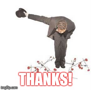 Thank  You | THANKS! | image tagged in thank you | made w/ Imgflip meme maker