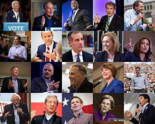 Democratic Presidential Candidates 2020 Blank Meme Template