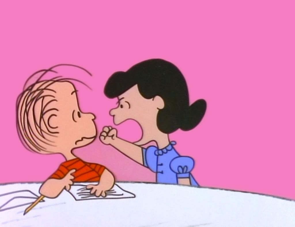 High Quality Linus and Lucy Blank Meme Template