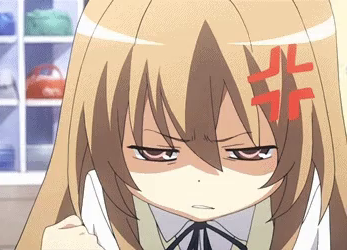 Frustrated anime girl Blank Meme Template