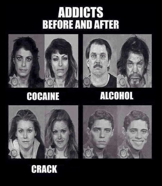 ADDICTS BEFORE AND AFTER BLANK Blank Meme Template