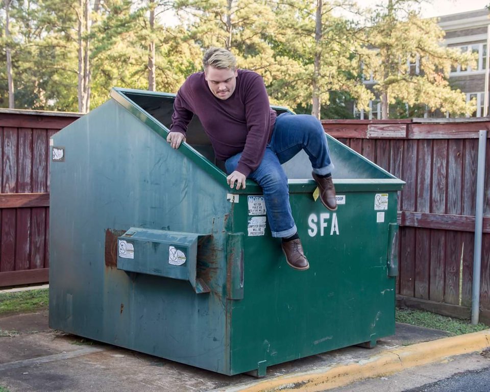 High Quality Dumpster Guy Blank Meme Template