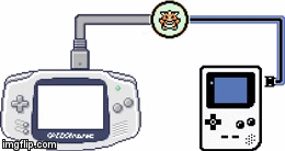 GBC to GBA trade | image tagged in gifs,wifi | made w/ Imgflip video-to-gif maker