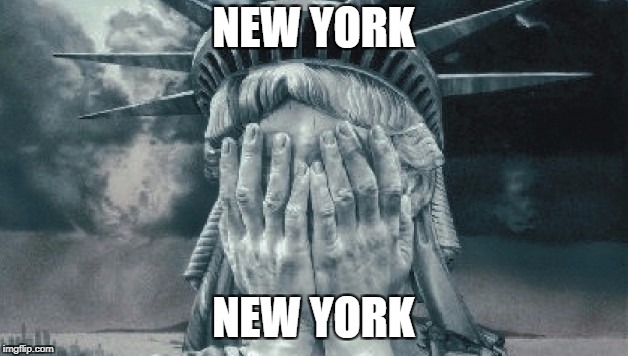 Statue of Liberty Crying | NEW YORK; NEW YORK | image tagged in statue of liberty crying | made w/ Imgflip meme maker