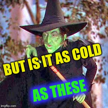 Wicked Witch | BUT IS IT AS COLD AS THESE | image tagged in wicked witch | made w/ Imgflip meme maker