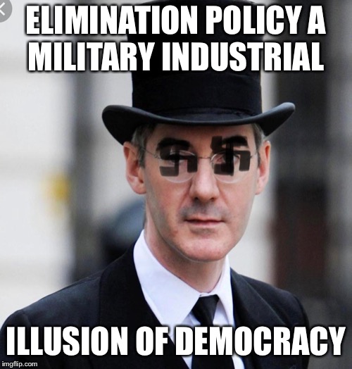 Swastika Eyes | ELIMINATION POLICY
A MILITARY INDUSTRIAL; ILLUSION OF DEMOCRACY | image tagged in brexit | made w/ Imgflip meme maker