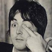 Paul McCartney Flip Off Blank Meme Template