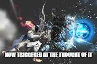 So Triggered | NOW TRIGGERED AT THE THOUGHT OF IT | image tagged in fire emblem fates,triggered | made w/ Imgflip meme maker