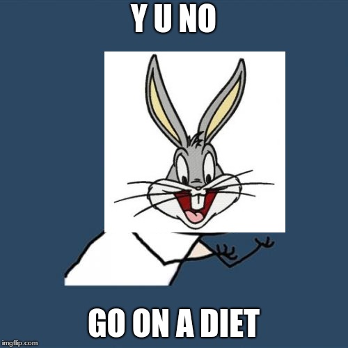 Y U NO; GO ON A DIET | made w/ Imgflip meme maker