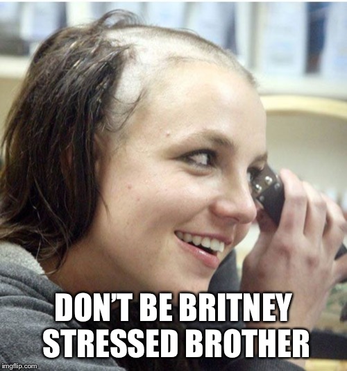 DON’T BE BRITNEY STRESSED BROTHER | made w/ Imgflip meme maker