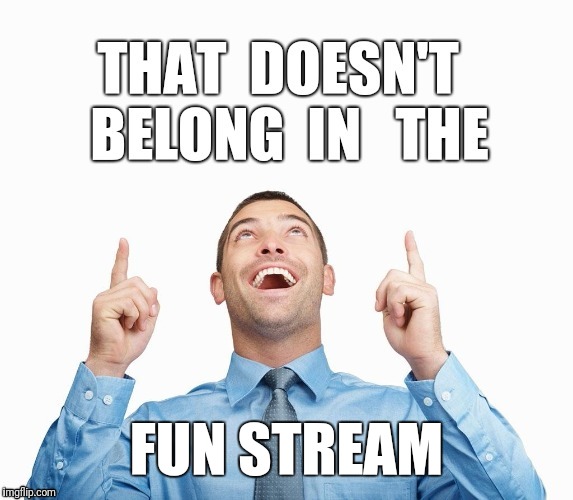 Wrong Stream | FUN STREAM | image tagged in wrong stream | made w/ Imgflip meme maker