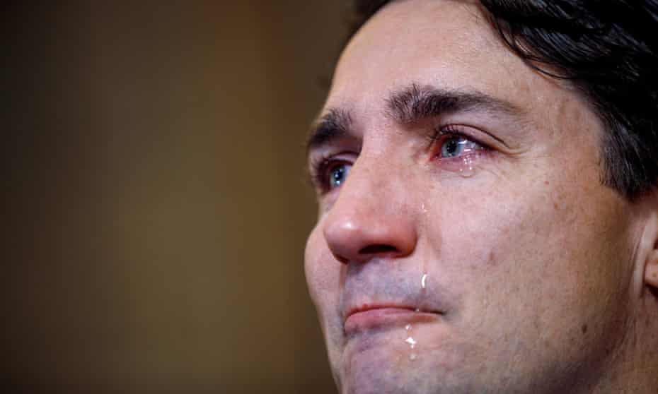 Trudeau Crying Blank Template - Imgflip