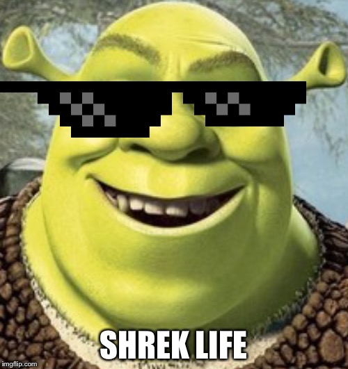 Shrek Life | SHREK LIFE | image tagged in thug life,shrek,memes,dreamworks | made w/ Imgflip meme maker