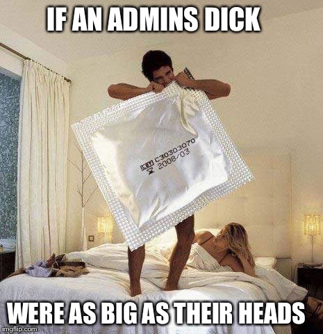 Big Dick Bandit | IF AN ADMINS DICK; WERE AS BIG AS THEIR HEADS | image tagged in big dick bandit | made w/ Imgflip meme maker