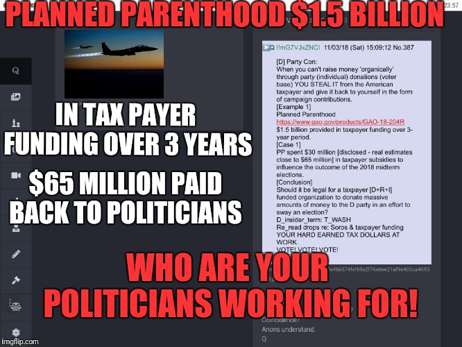 Planned parenthood own corrupt politicians through bribes imgflip
