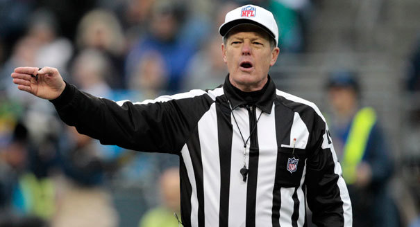 NFL ref referee call foul penalty Blank Meme Template