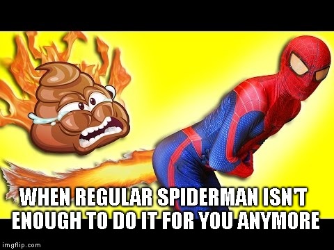 super you tube spider-man poop thumbnail extravaganza - Imgflip