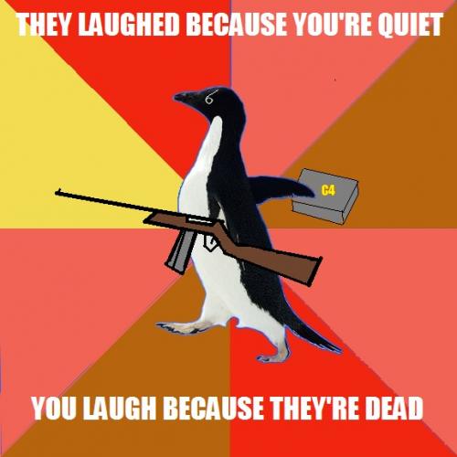 Socially Awkward Penguin | image tagged in memes,socially awkward penguin