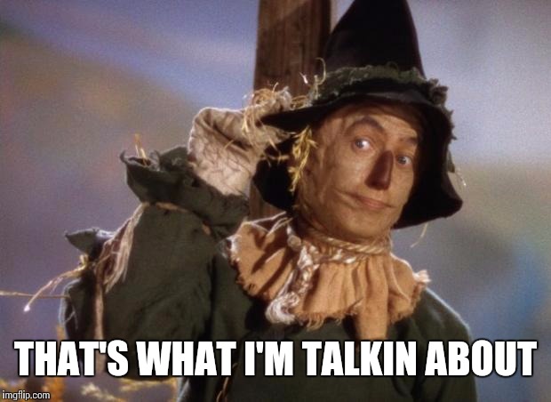 Scarecrow | THAT'S WHAT I'M TALKIN ABOUT | image tagged in scarecrow | made w/ Imgflip meme maker