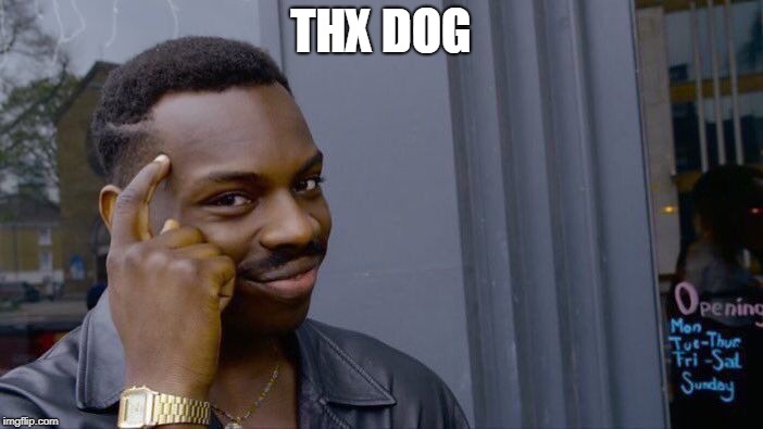 Roll Safe Think About It Meme | THX DOG | image tagged in memes,roll safe think about it | made w/ Imgflip meme maker