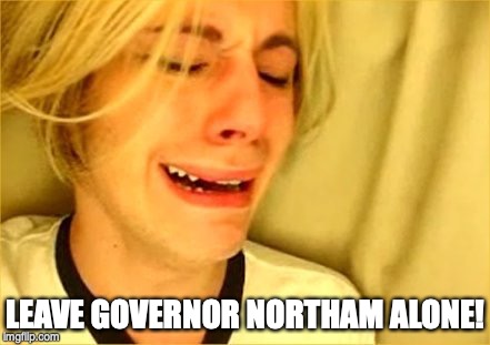 Leave Brittany Alone | LEAVE GOVERNOR NORTHAM ALONE! | image tagged in leave brittany alone,virginia,governor northam | made w/ Imgflip meme maker