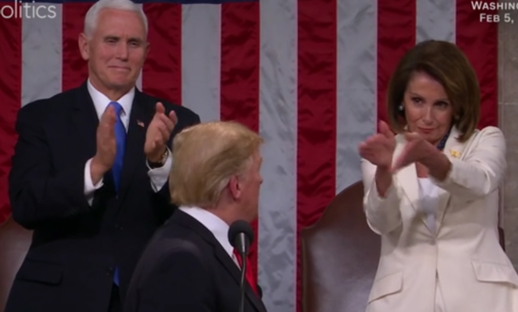 Nancy Pelosi epic slow clap Blank Meme Template