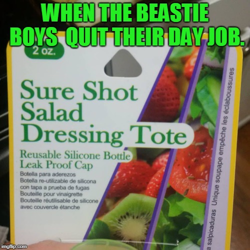 If It's gonna be that kinda party..... | WHEN THE BEASTIE BOYS  QUIT THEIR DAY JOB. | image tagged in sure shot,nixieknox,beastie boys,memes | made w/ Imgflip meme maker