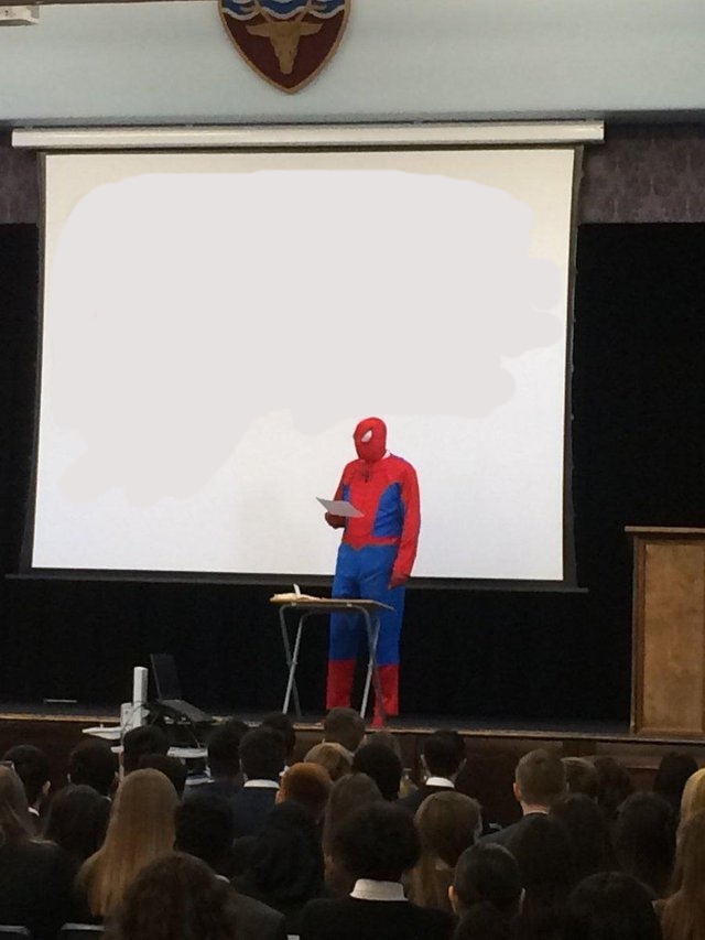 Teaching spiderman Blank Meme Template