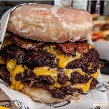 Glazed Bacon Chezburger Blank Meme Template
