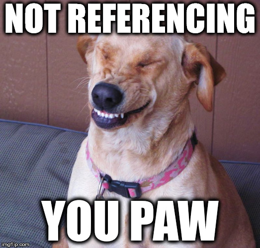 NOT REFERENCING; YOU PAW | made w/ Imgflip meme maker