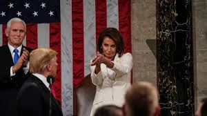 Pelosi gives Trump the clap Blank Meme Template