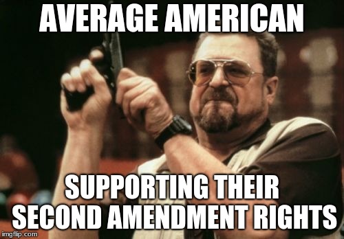 Am I The Only One Around Here | AVERAGE AMERICAN; SUPPORTING THEIR SECOND AMENDMENT RIGHTS | image tagged in memes,am i the only one around here | made w/ Imgflip meme maker