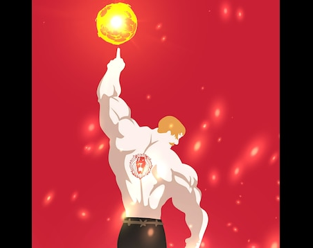 High Quality escanor lion sin of pride Blank Meme Template