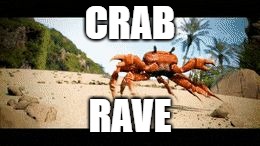 Crab rave gif | CRAB RAVE | image tagged in crab rave gif | made w/ Imgflip meme maker