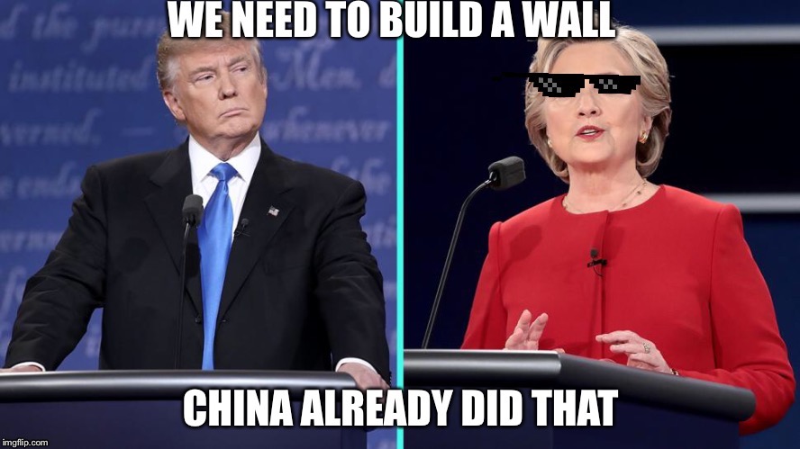 image tagged in trump hillary | made w/ Imgflip meme maker