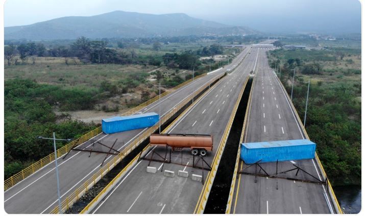 High Quality Venezuela Border Blockade Blank Meme Template
