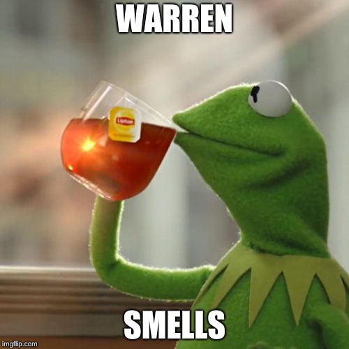 But That's None Of My Business | WARREN; SMELLS | image tagged in memes,but thats none of my business,kermit the frog | made w/ Imgflip meme maker