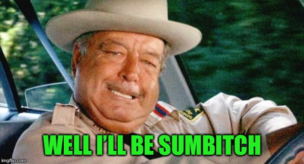 Smokey and the Bandit 1 | WELL I’LL BE SUMB**CH | image tagged in smokey and the bandit 1 | made w/ Imgflip meme maker