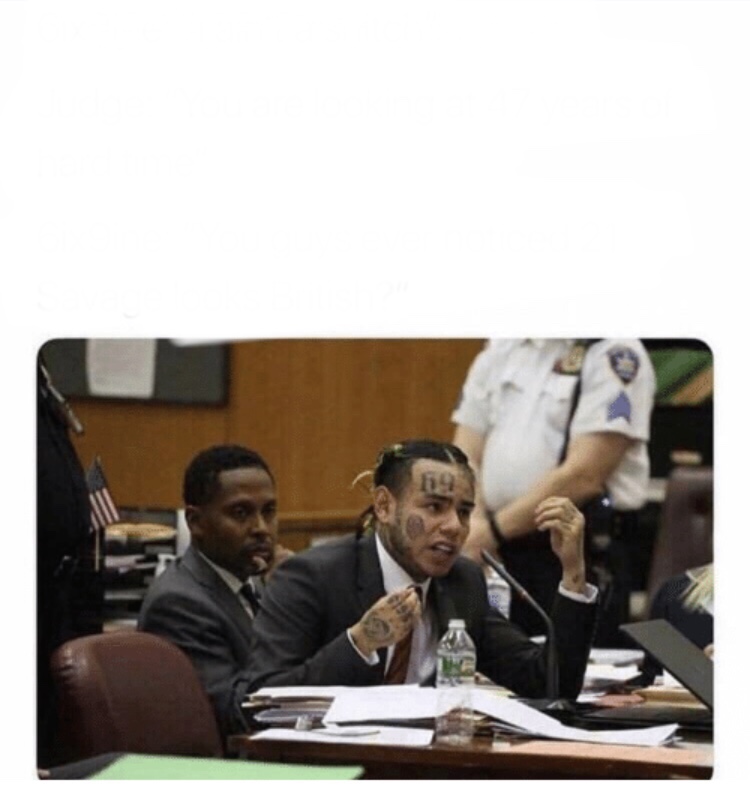 6ix9ine Snitch Blank Meme Template