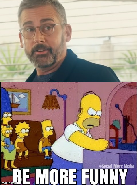 Steve Carell | image tagged in steve carell,homer simpson drooling,pepsi commercial,not funny | made w/ Imgflip meme maker
