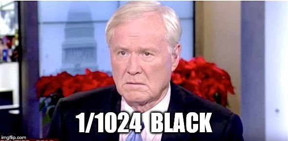 This is exactly how ridiculous these people are.  | 1/1024  BLACK | image tagged in sad chris matthews,pocahontas,liberal hypocrisy,elizabeth warren,indians,black | made w/ Imgflip meme maker